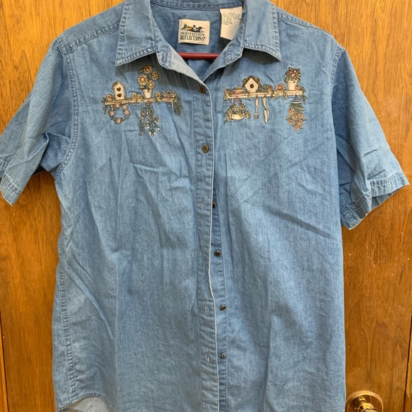 Jean Short Sleeve Top - Picture 2 of 2